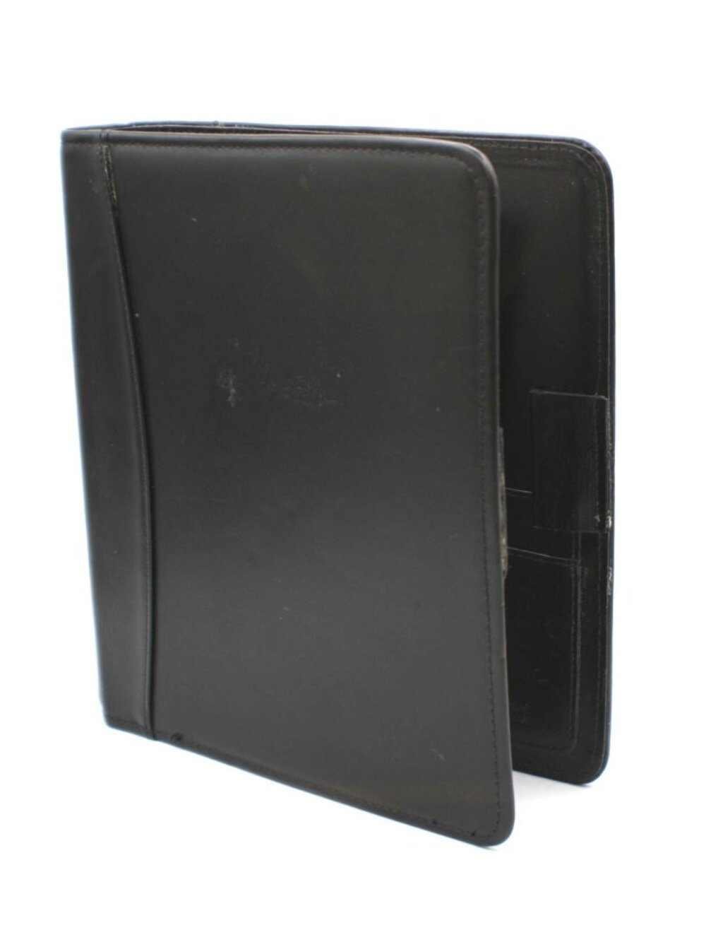 Black Leather Franklin Quest Planner Organizer Planner 7-Ring Binder Card Slots